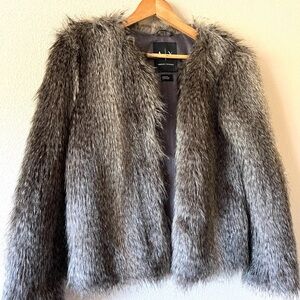 Armani Exchange Gray Teddy Jacket